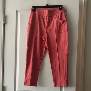 Denim&Co Vibrant Coral Top